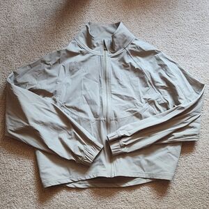 brand unknown. khaki upf jacket. nwot